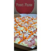 SELEÇÃO DO PONTO: Francesa - Pizza Grande (Ingredientes: Cheddar, Molho de Tomate, Mussarela, Orégano, Palmito, Presunto)