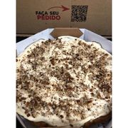 Doces: LA BELA - Chocolate Branco - Pizza Grande (Ingredientes: Chocolate Branco, Nozes)