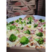 SELEÇÃO DO PONTO: Brócolis com Bacon - Pizza Grande (Ingredientes: Bacon, brócolis, Molho de Tomate, Mussarela, Orégano)