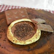 Esfihas doces campeãs: Chocolate - Chocolate ao leite, granulado.