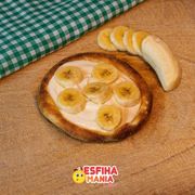 Esfihas Doces: Chocolate Branco C/ Banana - Esfiha Doces (Ingredientes: Banana, Chocolate Branco)