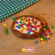 Esfihas Doces: Chocolate Branco C/ Confete - Esfiha Doces (Ingredientes: Chocolate Branco, Confete)