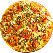 Tradicionais: Paulista - Pizza Individual (Ingredientes: Ervilha, Milho, Molho Pomodoro, Mussarela, Orégano, Palmito, Tomate em Rodelas)