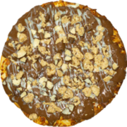 Doces: SONHO DE VALSA - Pizza INDIVIDUAL 20 Cm /2 Fatias (Ingredientes: Chocolate, Leite Condensado, Sonho de Valsa)