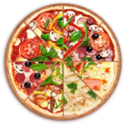 Sobremesa: Charge - Pizza Casal 25cm (Ingredientes: Amendoim, Chocolate ao Leite, Creme de Leite, Doce de Leite)