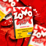 Zomo 50g: ZOMO MAX STRAWBERRY CANDY(BALA DE MORANGO) - PACK MISTO R$ 79,00 CADA /// PACK FECHADO R$ 70,00 CADA /// ACIMA DE 12 PACK FECHADO R$ 67,00 CADA