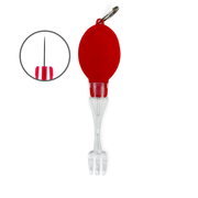 GARFO/FURADOR: GARFINHO COM FURADOR DOM HOOKAH - VERMELHO - ACIMA DE 3 UNIDADES FICA R$9,00 CADA // ACIMA DE 10 UNIDADES R$7,00 CADA