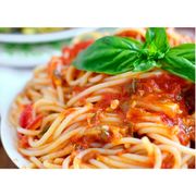 Porções: Espaguete c/ molho de tomate (500g) - Porção