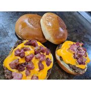 Lançamentos de Lanches: SMASH TRIO - Lanche (Ingredientes: Bacon, Cheddar, Hambúrguer)