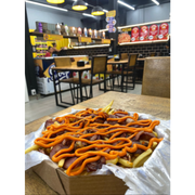 Porções: Batata Frita Maluca Grande - Porções (Ingredientes: Bacon, Calabresa, Cheddar)