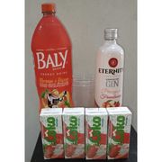 Combo: Combo Gin Eternity Pêssego e framboesa c/ Bally Morango c/ Pêssego 2L - Combo de Gin Eternity
