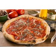 As pizzas tipo italiana: ALICHE - Pizza INDIVIDUAL 20 Cm /2 Fatias (Ingredientes: File De Anchova DI Salerno, Molho de Tomate, Orégano, Parmesão, Tomate)