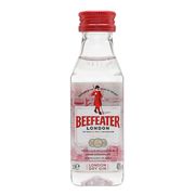 Miniaturas: Gin Beefeater London 50ml - Embalagem plástica 50ml