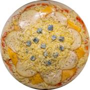 Brood: 4 Queijos - Pizza Pré-Assada | Grande (Ingredientes: Molho de Tomate, Muçarela, Gorgonzola, Provolone, Queijo Prato, Orégano)