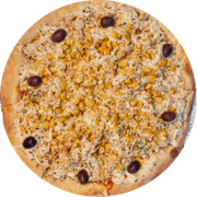 Clássicas: Caipira - Pizza Grande (Ingredientes: Frango, Milho Verde, Mussarela)