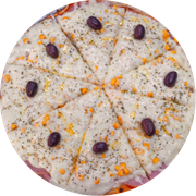 Clássicas: Brasil - Pizza Grande (Ingredientes: Milho, Mussarela, Peito de Peru, Requeijão)