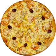 Clássicas: Napolitana - Pizza Grande (Ingredientes: Mussarela, Parmesão, Rodelas de Tomate)