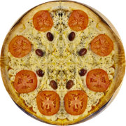 Clássicas: Catupiry - Pizza Grande (Ingredientes: Catupiry, Rodelas de Tomate)