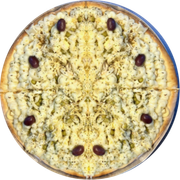 Clássicas: Rainha - Pizza Grande (Ingredientes: Ervilha, Frango, Palmito, Requeijão)