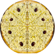 Clássicas: 2 Queijos - Pizza Grande (Ingredientes: Mussarela, Requeijão)