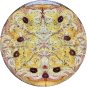 Pizzas da Promoção: Lombinho - Pizza Grande (Ingredientes: Cebola, Lombo Canadense, Parmesão)