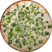 Brood: Brócolis e Catupiry - Pizza Assada | Grande (Ingredientes: Molho de Tomate, Muçarela, Brócolis, Catupiry, Orégano)
