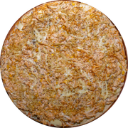 Brood: Fricassê - Pizza Assada | Grande (Ingredientes: Molho de Tomate, Muçarela, Frango Desfiado, Milho, Creme de Leite, Requeijão Catupiry Cremoso, Batata Palha, Orégano)