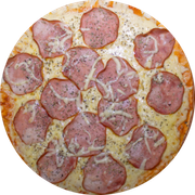 Brood: Canadense - Pizza Assada | Grande (Ingredientes: Molho de Tomate, Muçarela, Embutido Tipo Lombo Canadense, Orégano)