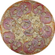 Brood: Havaiana - Pizza Assada | Grande (Ingredientes: Molho de Tomate, Muçarela, Embutido Tipo Lombo Canadense, Abacaxi, Orégano)