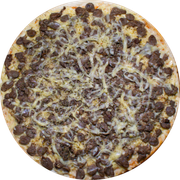 Brood: Coração - Pizza Assada | Grande (Ingredientes: Molho de Tomate, Muçarela, Coração de Frango, Orégano)