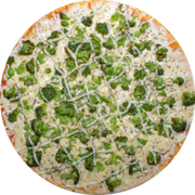 Brood: Brócolis - Pizza Assada | Grande (Ingredientes: Molho de Tomate, Muçarela, Brócolis, Orégano)
