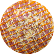 Brood: Calabresa com Cheddar - Pizza Assada | Grande (Ingredientes: Calabresa, Cheddar, Orégano)