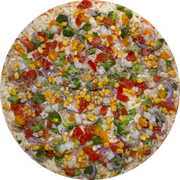 Brood: Vegetariana - Pizza Pré-Assada | Grande (Ingredientes: Brócolis, Cebola Crua, Palmito, Pimentões, Milho, Orégano, Molho de Tomate, Muçarela)