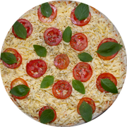 Brood: Marguerita - Pizza Pré-Assada | Grande (Ingredientes: Molho de Tomate, Muçarela, Tomate, Manjericão Fresco, Orégano)