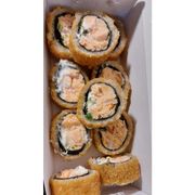 Makimono: Hot Filadélfia Salmão sem Arroz (10unidades) - Hot Filadélfia Salmão sem Arroz