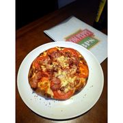 Bacon: Bacon - Pizza Grande (Ingredientes: Bacon, Molho, Mussarela, Orégano, Tomate)