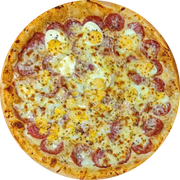 Tradicionais: Calabresa especial - Pizza Grande (Ingredientes: Calabresa Fatiada, Molho de Tomate, Mussarela, Orégano, Ovos)