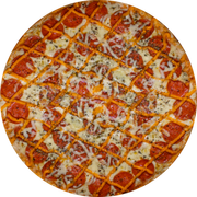 Brood: Pepperoni com Cheddar - Pizza Assada | Grande (Ingredientes: Molho de Tomate, Muçarela, Pepperoni, Cheddar Catupiry, Orégano)