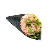 Temakis: TEMAKI SALMÃO GRELHADO SEM ARROZ - Temaki Tradicional (Ingredientes: Cebolinha, Cream Cheese, Gergelim Moído, Salmão Grelhado, sem arroz)