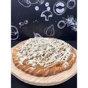 Gourmet: UVA TRUFADA - Pizza Doce (Ingredientes: Chocolate Branco, Doce de Leite, Leite Ninho em Pó, Uva Verde)