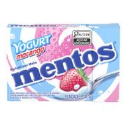Doce: Mentos Yogurt Morango 24,1g - Balas Mastigáveis sabor Yogurt Morango
