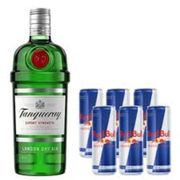 Kits Com Redbull: Gin Tanqueray + Redbull (06unid) + Gelo 3Kg - Escrever o sabor do energetico na observação