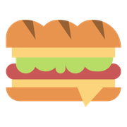 Lanches de Metro - Tradicionais: Peito de Peru - Nº01 Cód-55021 - Lanche de Metro (Ingredientes: Alface, Pão Francês de Metro, Patê de Ervas Finas, Peito de Peru, Queijo Prato, Tomate)