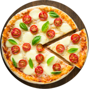 Salgadas: MUSSARELA C/ TOMATE - Pizza Grande (Ingredientes: Azeitona Verde, MOLHO DE TOMATE, Mussarela, Tomate)