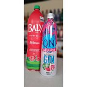 GIN E ESPECIARIAS: Gin QN Melancia 900ml+ Baly Melancia 2L - Combo - gelado