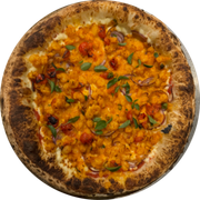 Tradicionais: Camarão - Pizza Individual (Ingredientes: Camarão, Catupiry, Cebola Roxa, Manjericão, Molho da Casa Com Tomates Pelados, Pimenta do reino, Tomate)