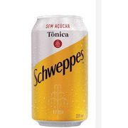 Tônica: Tonica -Schweppes (Sem Açucar -Lata) - 350ml