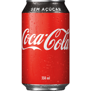 Refrigerantes: Coca Zero Açúcar Lata 350ml - Coca Zero Açúcar Lata 350ml