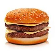 Lanche: Xis Burguer Duplo - Lanche (Ingredientes: 2 Hamburguer 90g, Batata Palha, Pão, Presunto, Queijo)