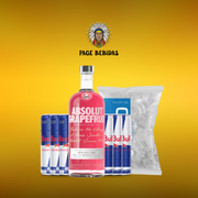 Kits Com Redbull: Absolut Grapefruit + Redbull (06unid) + Gelo 3Kg - Escrever o sabor do energetico na observação